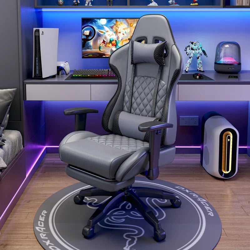 Ergonomisk drejelig gamingstol, komfortabel computerstol, moderne hjemmekontorstol, elastisk kontorstol, executive, holdbar og åndbar, Muebles Furniture