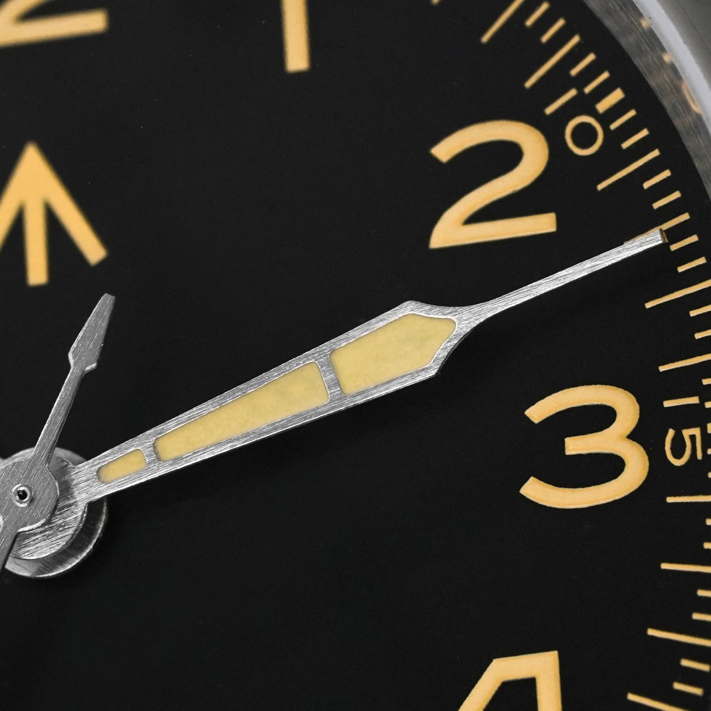 Relógio de Quartzo Vintage Militar Militado ML08 V2 com Movimento VH31, Vidro Duplo de Safira, Luminescência C3 BGW-9, Impermeável, 38mm