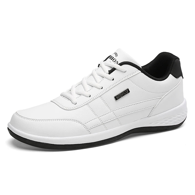 New Men's Four Seasons Waterproof Walking Shoes Casual Men Leather Sports Shoes Non-Slip Camping Shoes Shoes Men's Tennis Shoes
