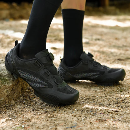 Scarpe da ciclismo MTB uomo donna T03 viola traspiranti, a sgancio rapido, per ciclismo su strada, sport outdoor, racing e allenamento