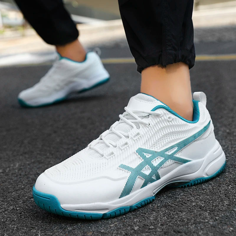 Men Women Badminton Shoes Table Tennis Shoes for Volleyball Handball Sports Sneakers Anti-Skid Mesh Breathable Field Training
