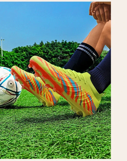 New Men Match Unisex Soccer Shoes Outdoor Adult Cleats Ultralight Football Boots Sport Non-Slip Comfortable Grass High-quality