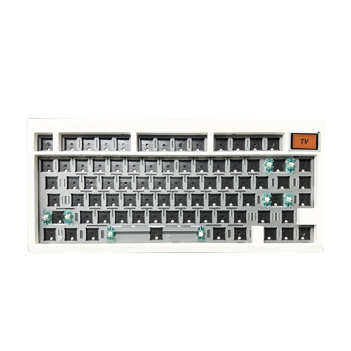 Kit de teclado mecânico ZUOYA GMK81 Hot-swappable Bluetooth 2.4G sem fios com retroiluminação RGB, estrutura gasket, suporte para