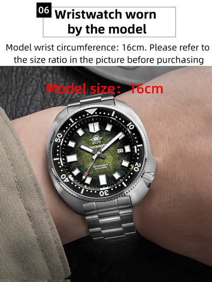 ADDIESDIVE Men's Luxury Watch 20Bar Waterproof  Display AD2511 Sapphire Glass Reloj Hombre BGW9 Super Luminous Quartz Watches