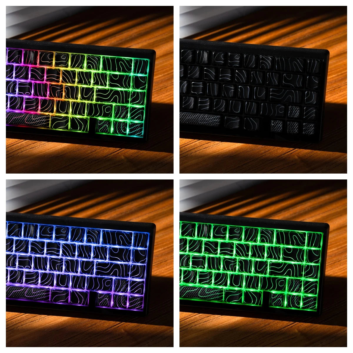 Teclado mecânico XVX M67 JadeStone com teclas IMD-Tech, hot-swappable, gasket, tri-mode, RGB personalizado, sem fios, 65%