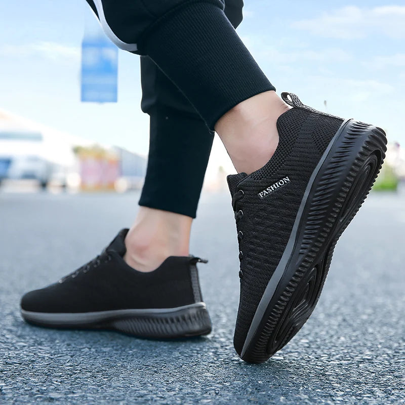 Light Men Sneakers Breathable Mesh Casual Shoes For Men Summer Sport Shoes For Running Plus Size 39-47 Walking Footwear
