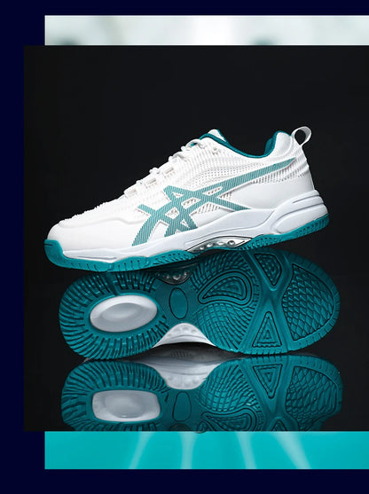 Men Women Badminton Shoes Table Tennis Shoes for Volleyball Handball Sports Sneakers Anti-Skid Mesh Breathable Field Training