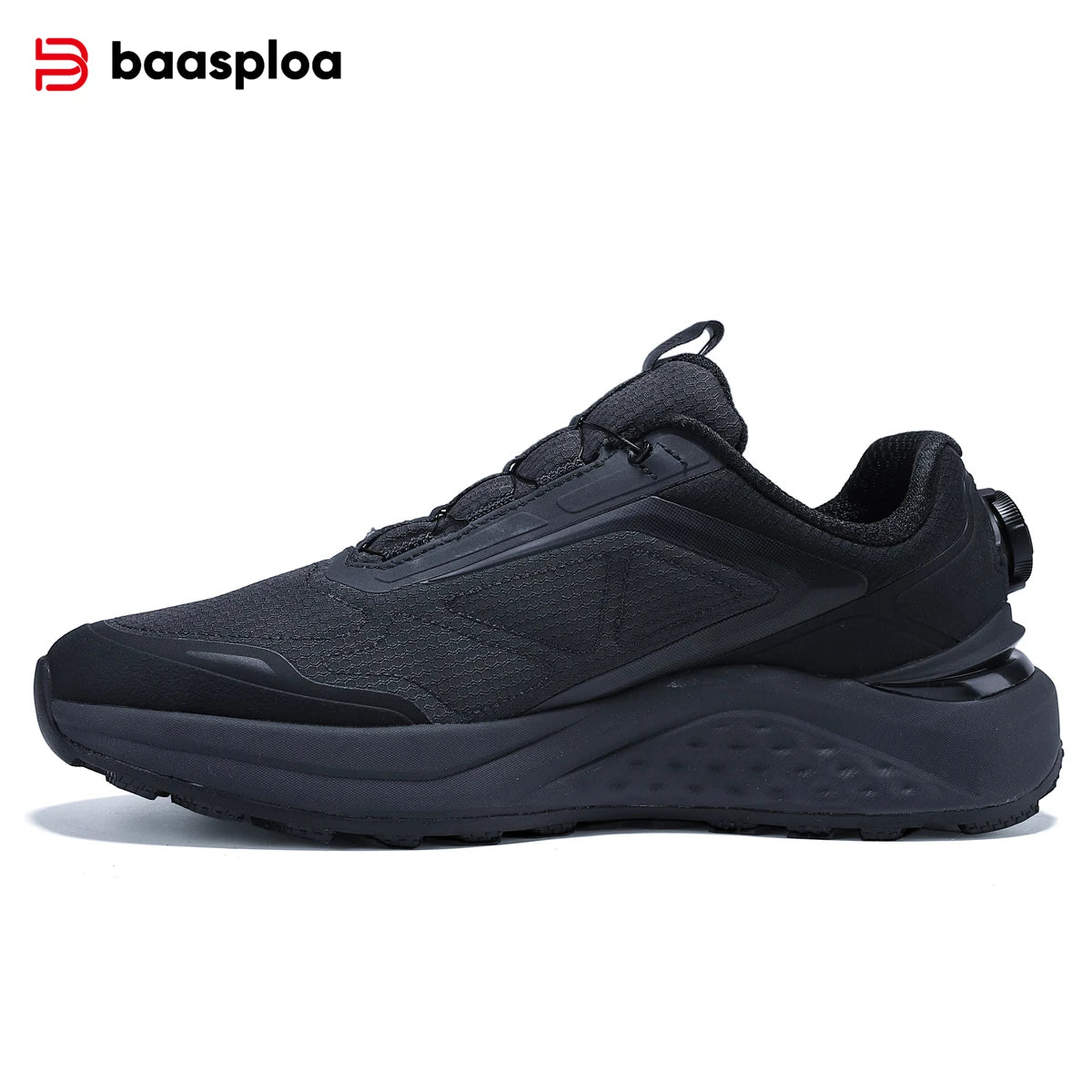 Baasploa Men Hiking Shoes Outdoor Climbing Mesh Breathable Travel Walking Shoes Male Non-Slip Wear Resistant Comfortable Sneaker