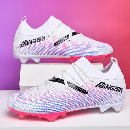 Tacchetti da calcio turf professionali da uomo, scarpe da calcio con mesh traspirante per ragazzi, sneakers antiscivolo da uomo Society Chuteira