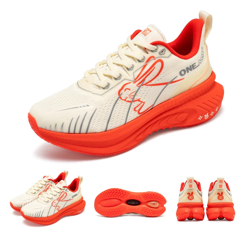 ONEMIX New Cushioned Running Shoes women Fall Winter Heavy Runners Lace-up Women Jump Rope Dance Non-slip Outdoor Sneakers