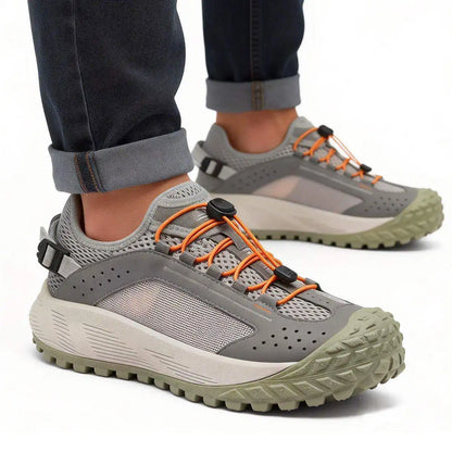 CAMSSOO hiking shoes men summer breathable non-slip running shoes travel outdoor sports cushioning casual boots off-road shoes