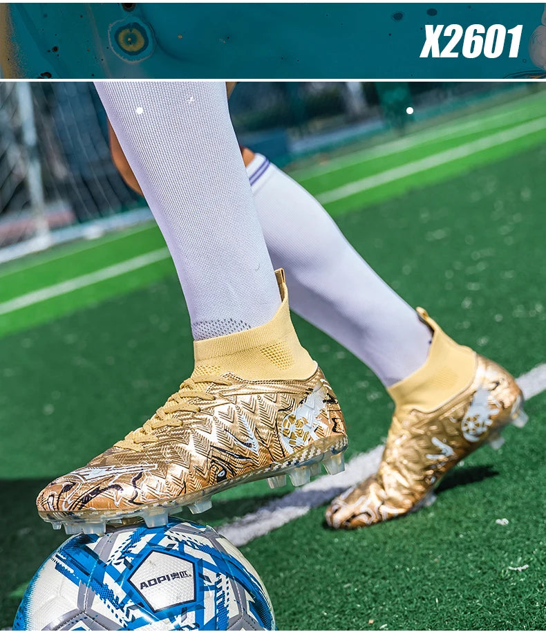 New Men Professional Soccer Shoes Non-slip Football Boots Unisex Breathable Futsal Sports New Cleats Drop Shipping Ultralight
