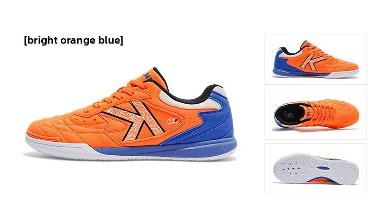 Kelme Indoor Football Shoes Adult Flat Sole Youth Match Five-a-side Training Soccer Cleats Men's Futsal Sneakers