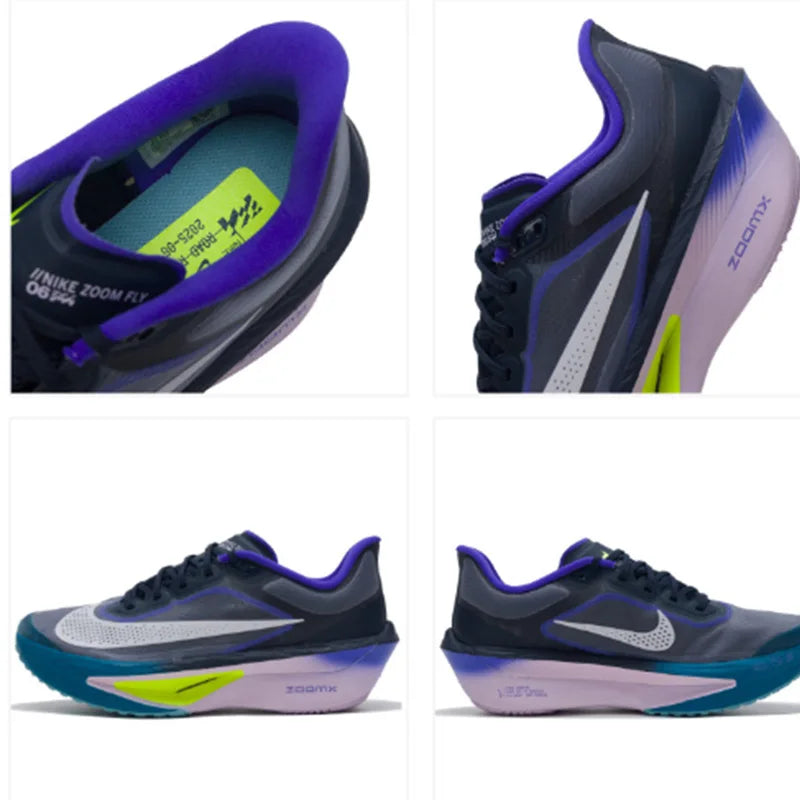 Nike Zoom Fly 6 Men's Racing Road Running Shoes – Lightweight ZoomX Foam Breathable Cushioned Sneakers FN8454-402/800/004/403