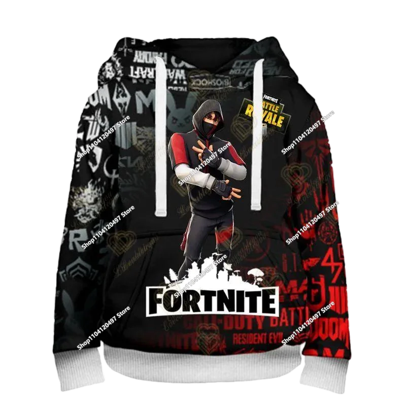 Fortnite Fighting Game 3D Print Hoodies Streetwear Children's Oversized Casual Sweatshirts Hoodie Man Coat Clothes