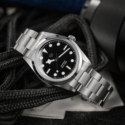Watchdives WD1016 V3 Quartz Watch 37mm Stainless Steel Case Sapphire Vintage Watch  VH31 Sweep Movemet 100m Waterproof Men Watch