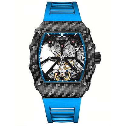 Fully automatic skeleton mechanical watch, fashionable personality, luxury hot men's watch, casual business watch
