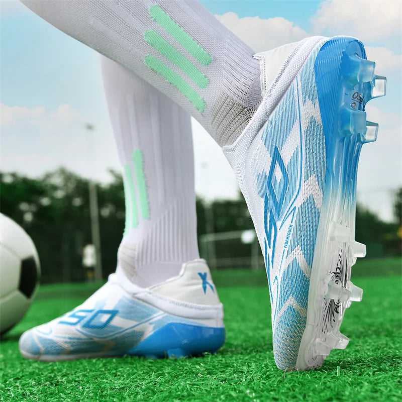 Mens Outdoor Soccer Shoes Professional Football Shoes TF/FG Football Field Boots Comfortable Non-Slip Training Sneakers 35-45