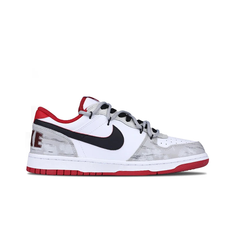 Custom Sneakers Nike Big NIKE LOW Dust Ruin Graffiti Print Sneakers Trendy Low-Top Skate Shoes For Men