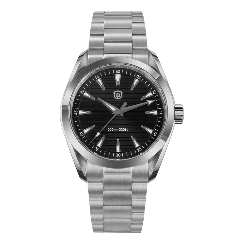 Watchdives WD0006 Watch VH31 Sweep Second Movement Domed Sapphire Crystal BGW9 Luminous 10Bar Waterproof 38mm Vintage Watches