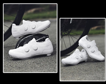 Cycling shoes road bike unisex, HsYixin breathable SPD self-locking non-slip racing road bike shoes flat MTB bicycle sneakers
