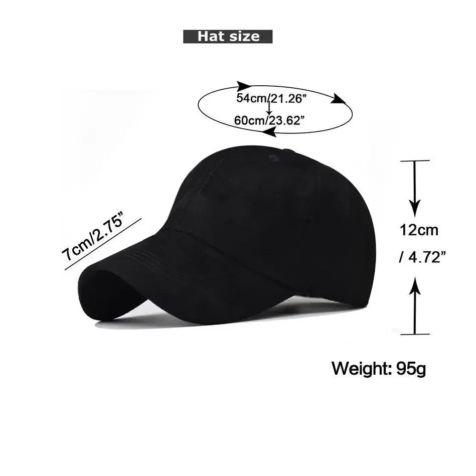Casquette de baseball en daim en gros, automne-hiver, pour hommes et femmes, casquette unie d'hiver, style urbain, unisexe, ajustable, décontractée, unie, Gorra Caps