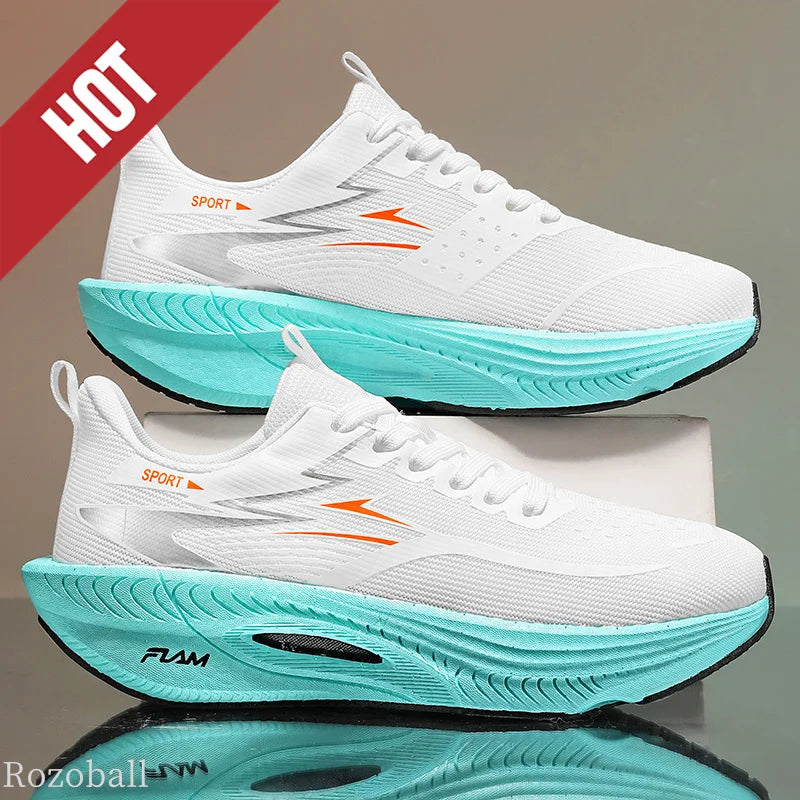 Men Sports Running Shoes Marathon Air Cushion Breathable Lightweight Comfortable Women Outdoor Athletic Sneakers Jogging Tenis