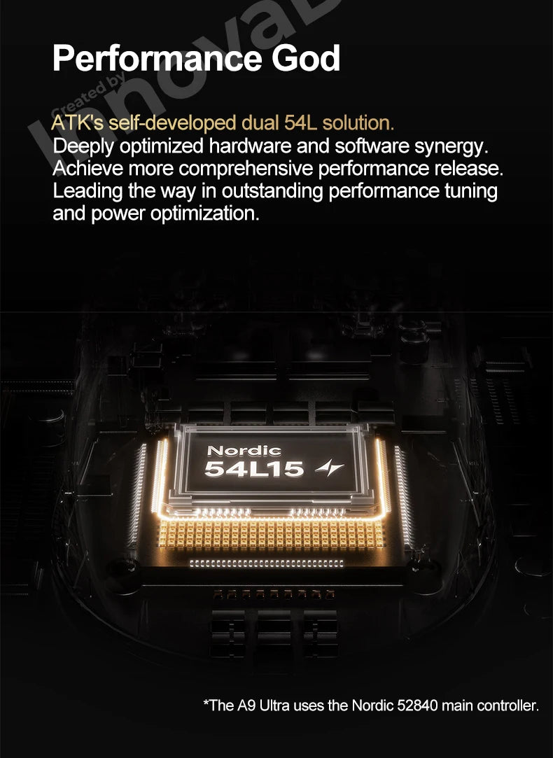 ATK Dragonfly A9 Ultimate bezdrôtová herná myš A9 Air PAW3950 ultraľahká ergonomická e-športová myš pre hráčov FPS CSGO A9 Ultra
