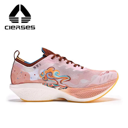 CIERSES Carbon fiber plate Marathon Running Racing Shoes  Men Professional Stable Support Shock-relief Rebbound Training shoes
