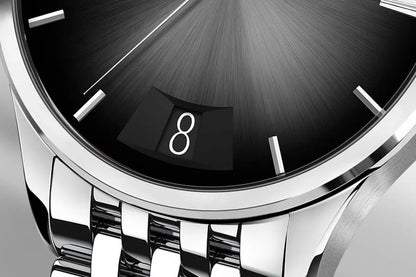 AGELOCER Original Budapest Watch Men's Vogue Formal Big Calendar Automatic Mechanical Watch Birthday Gift for Men