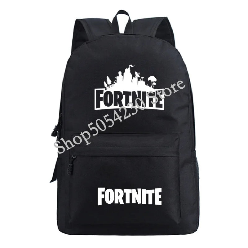 Mochila Fortnite Games, mochila escolar Fortnite para adolescentes, unissexo, com compartimento para portátil, para escola, viagens e uso casual