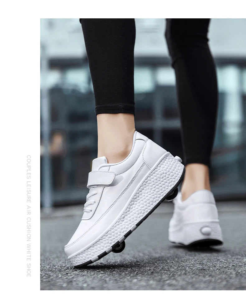 Fashion flashing roller skates shoes High quality roller skates boys and girls size 27-43   wheel sneakers