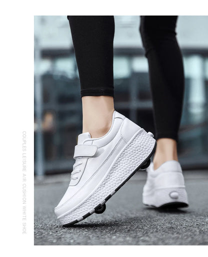 Fashion flashing roller skates shoes High quality roller skates boys and girls size 27-43   wheel sneakers