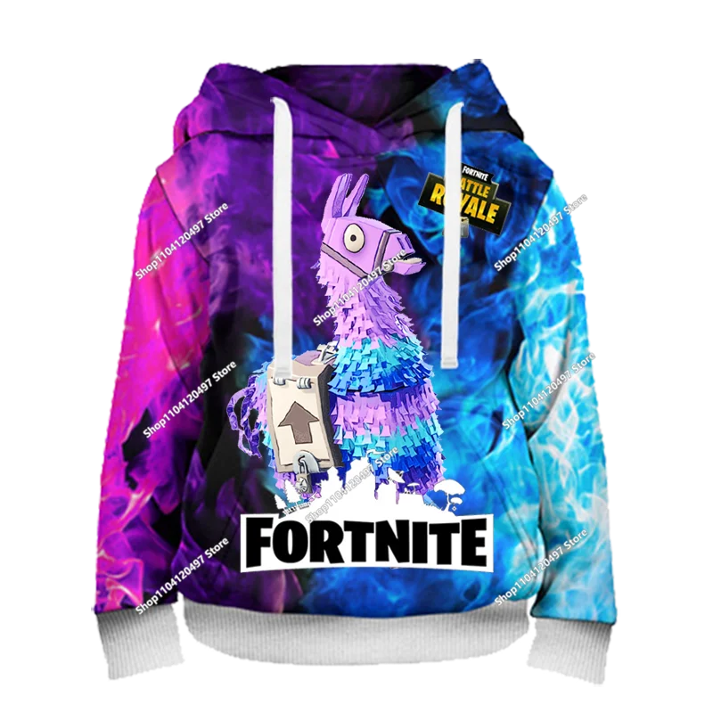 Fortnite Fighting Game 3D Print Hoodies Streetwear Children's Oversized Casual Sweatshirts Hoodie Man Coat Clothes