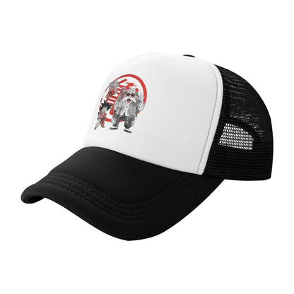 Produit gaming premium Fraquane, Dragon Ball  Kid Buu Trucker Cap Unisex  Hats Sun Caps Trucker Cap Adjustable Polyester Mesh Baseball Cap Summer
