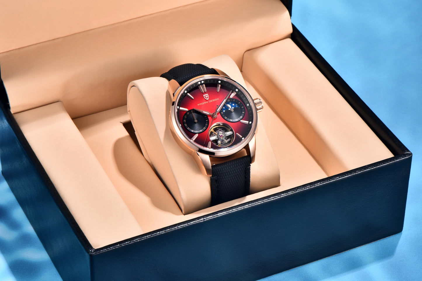 PAGANI DESIGN 2026 Men Mechanical Watch E3255Y 41mm Sapphire Crystal Stainless Steel Calendar Waterproof Reloj Hombre