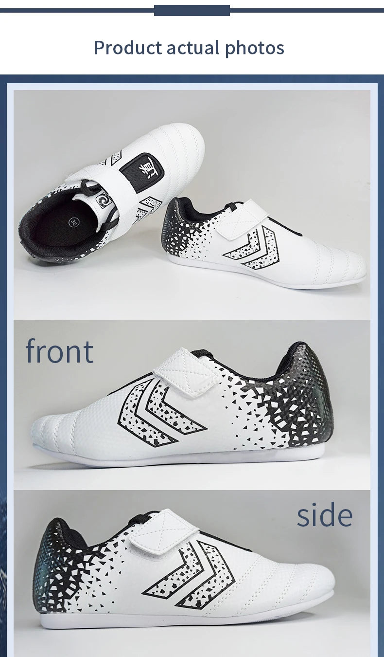 Taekwondo Shoes Breathable Wear-resistant kickboxing kung fu Professional Tae kwon do Martial Arts Sneaker Shoes Kids to Adult