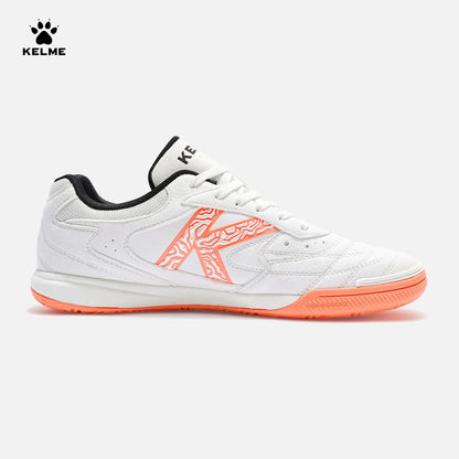 Kelme Indoor Football Shoes Adult Flat Sole Youth Match Five-a-side Training Soccer Cleats Men's Futsal Sneakers