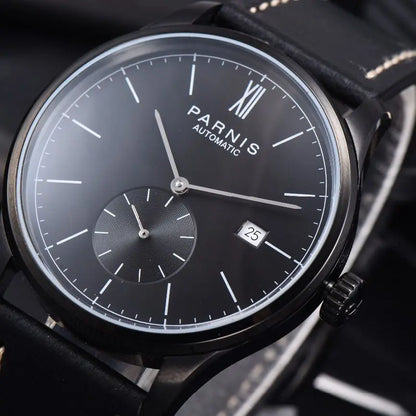 Parnis Mechanical Watches Minimalist Watch for Men Wristwatch Luxury Waterproof Automatic hombre Relogio Masculino Calendar 2025