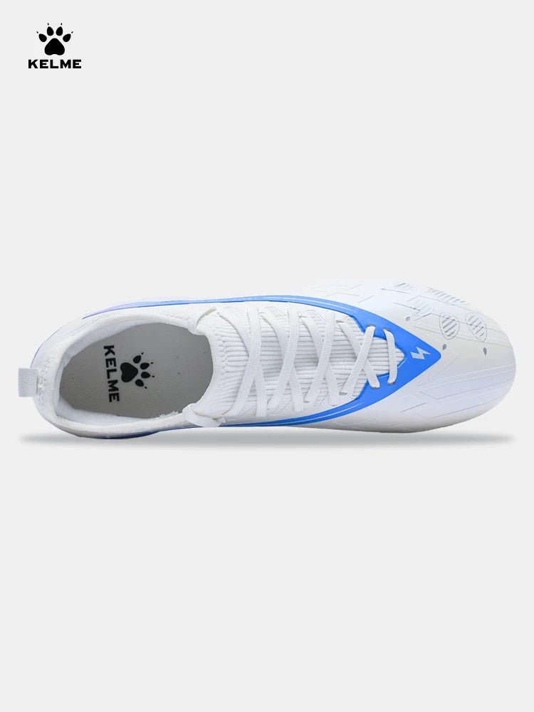 Kelme Football Shoes Men's Glimpse Mg Adult Game Short Nail Football Shoes Professional Training Artificial Grass Sports Shoes