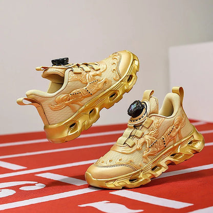 Dziecięce buty sportowe – modne, siateczkowe, studenckie, amortyzowane buty treningowe – nowe, oddychające, antypoślizgowe buty do codziennego biegania