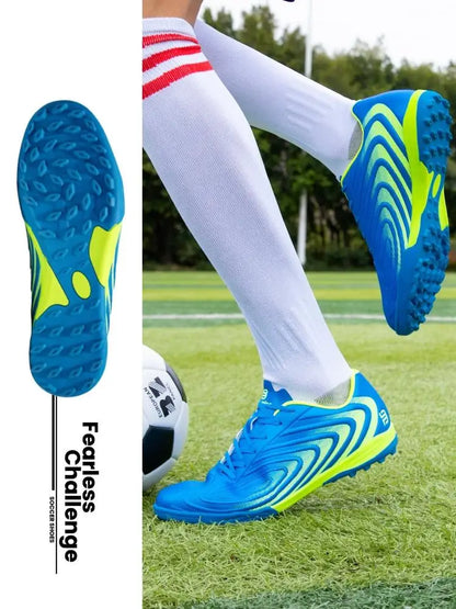 Baasploa Men Football Shoes Brand Comfort Lightweight Turf Training Soccer Shoes Professional Male Soft Sneakers Non-Slip