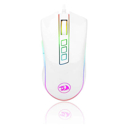 Rato Gaming para PC Redragon M711 com Fio, 7 Botões Programáveis, RGB Personalizável, 10,000 DPI, Ergonómico