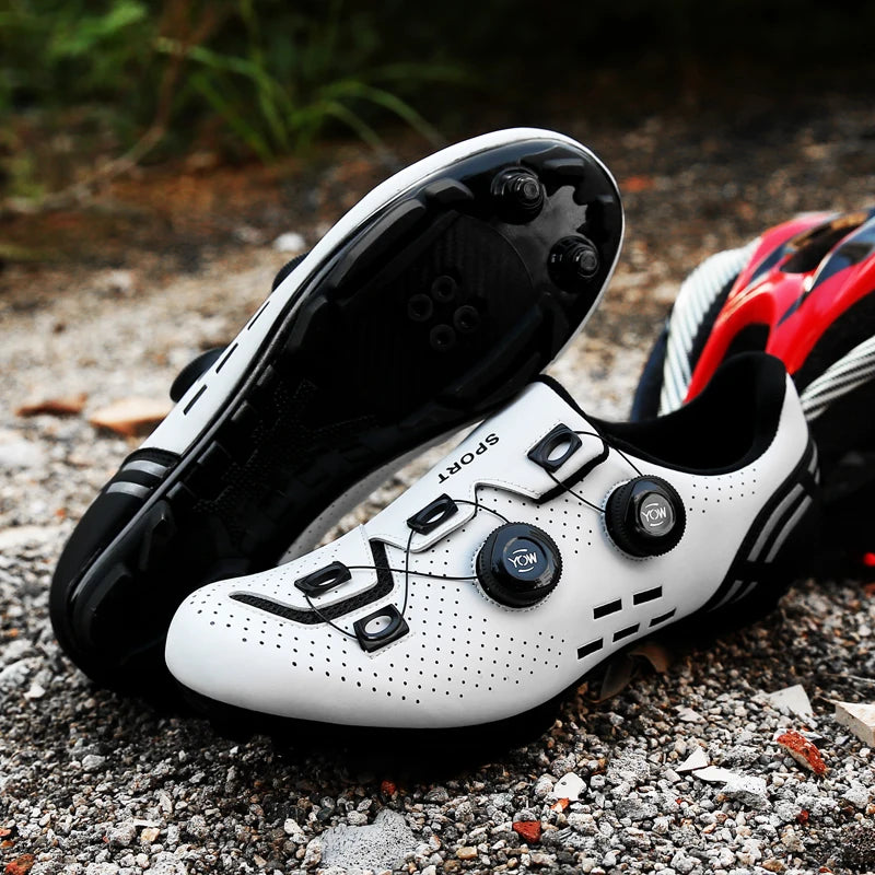 High-Quality Cycling Shoes Men's SPD Self-Locking Racing Bicycle Sports Shoes Women's MTB Mountain Non-Slip Cycling Shoes 36-47