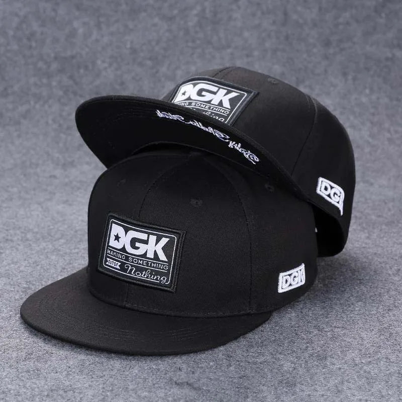 Men's Letter Embroidery Tide All-match Flat Brim Baseball Cap Ladies Summer Hip-hop Hat Outdoor Shade Adjustable Peaked Cap