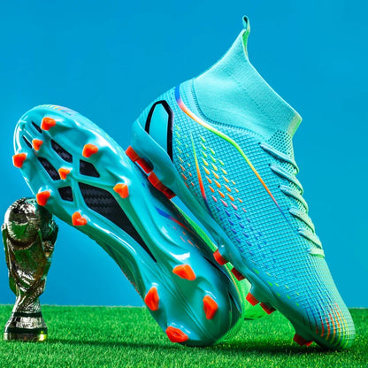 Men Football Boots Professional Turf Futsal Match Grass Unisex Outdoor Training Soccer Shoes Soccer Cleats Non-slip Breathable