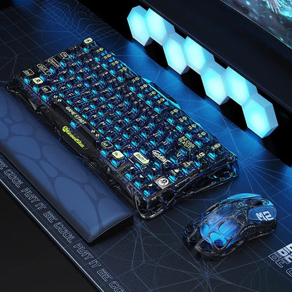 Rato Gaming Sem Fios GravaStar Mercury M2 com 26,000 DPI, Sensor PAW3395DM - Design Vazado Leve de 79g - 5 Programáveis