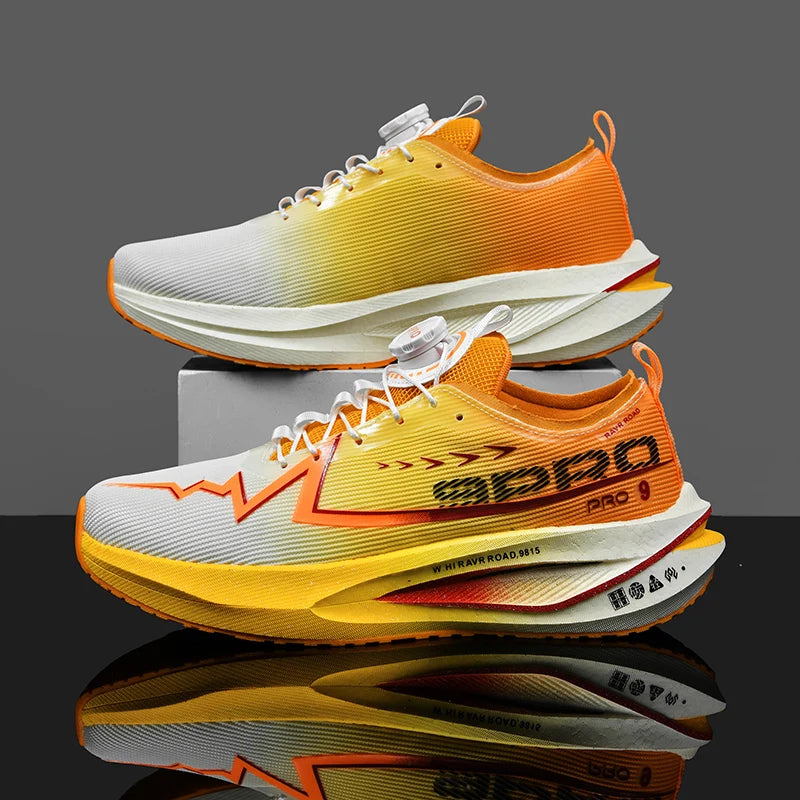 Męskie buty do biegania na co dzień, maratonowe, sportowe, z wkładką z włókna węglowego, oddychające, lekkie, damskie, wygodne, sportowe, antypoślizgowe trampki