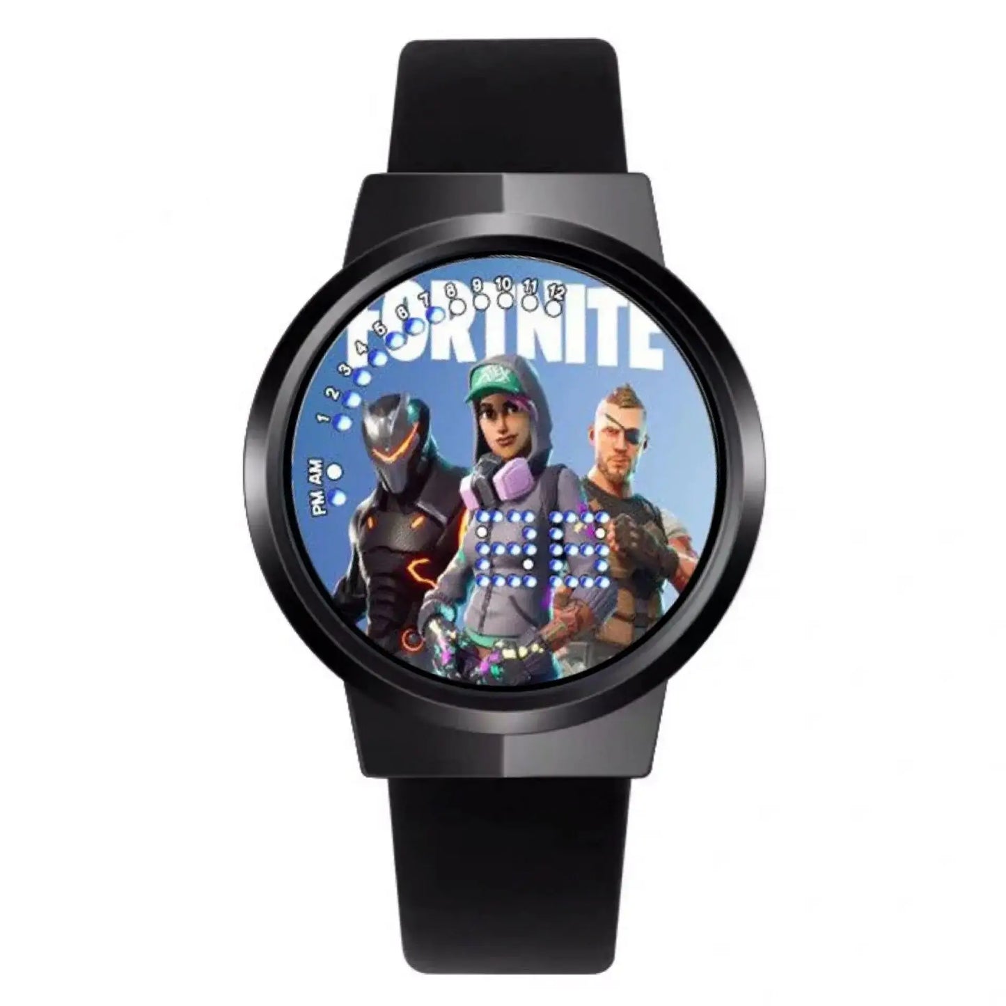 Orologio Fortnite Cute Fashion Cartoon personalizzato Kawaii Touch con luce notturna LED, orologio elettronico per studenti, regalo per amici