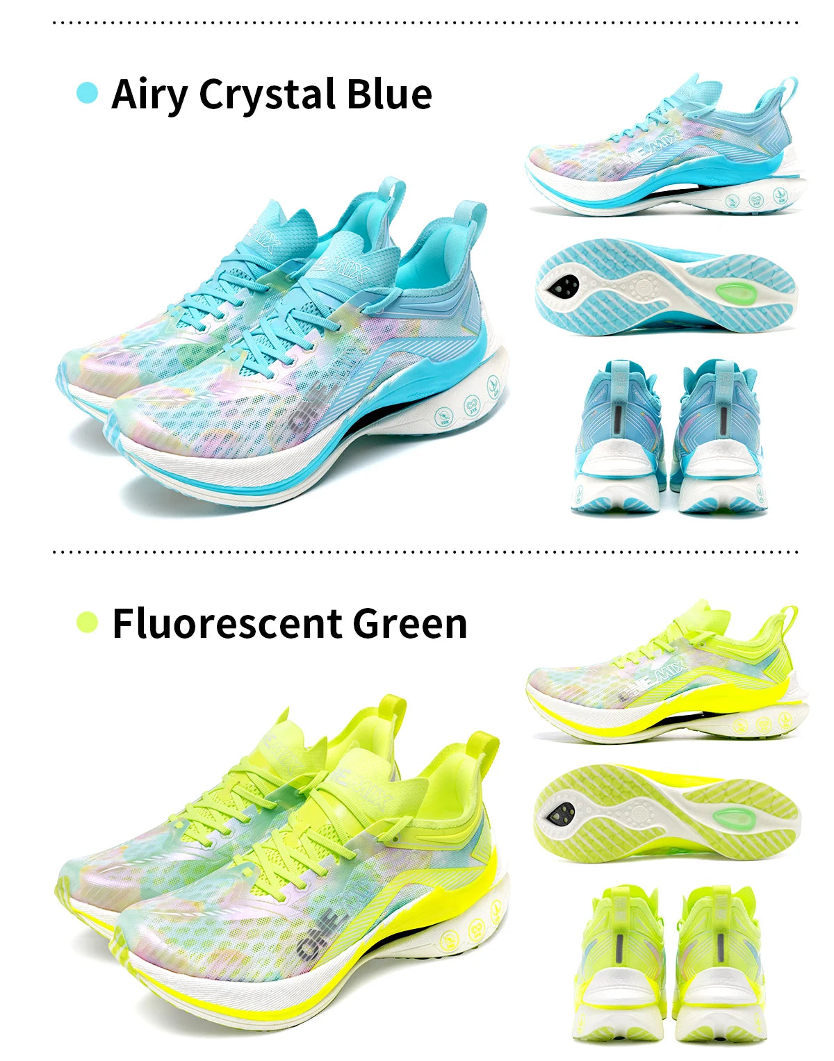 ONEMIX Carbon Plate Marathon Running Racing Shoes Professional Stable Support Shock-relief Ultra-light Rebound Sneakers